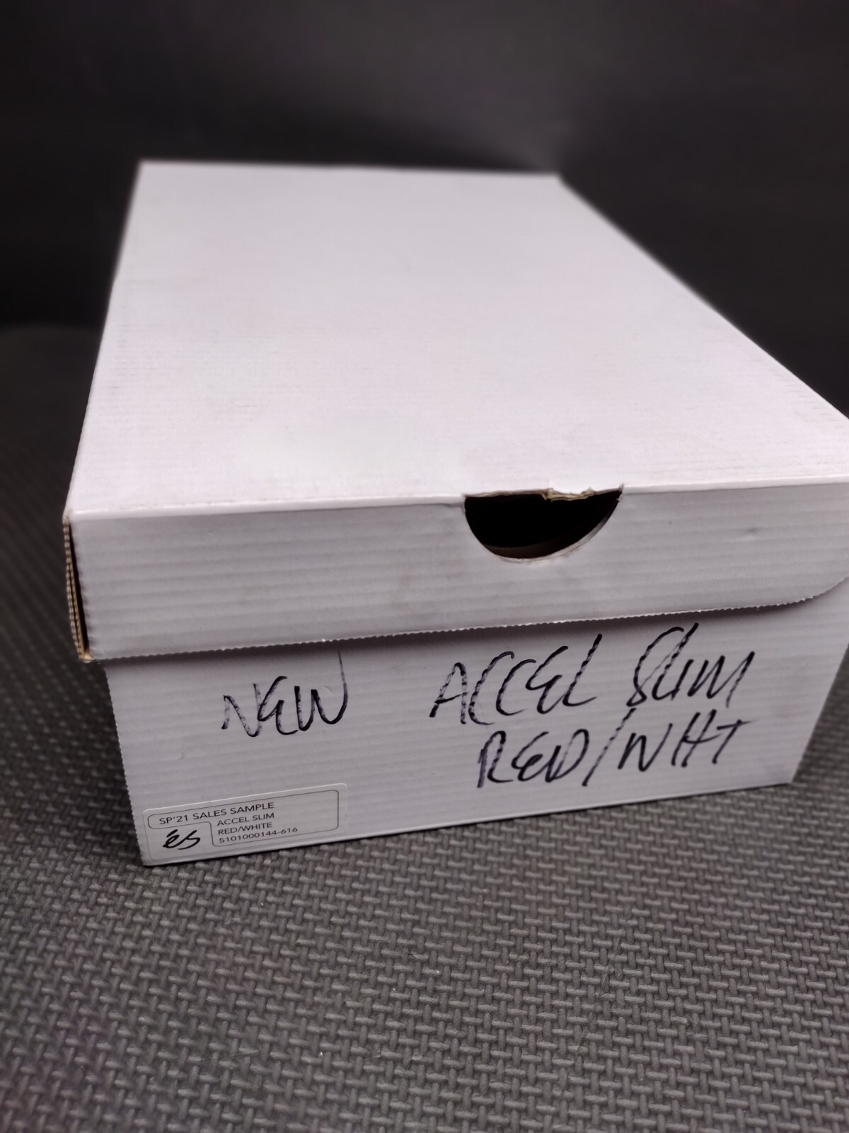 Es Accel Slim White/Red skate shoes SIZE IN PICTURES BLACK SALES SAMPLE NEW
