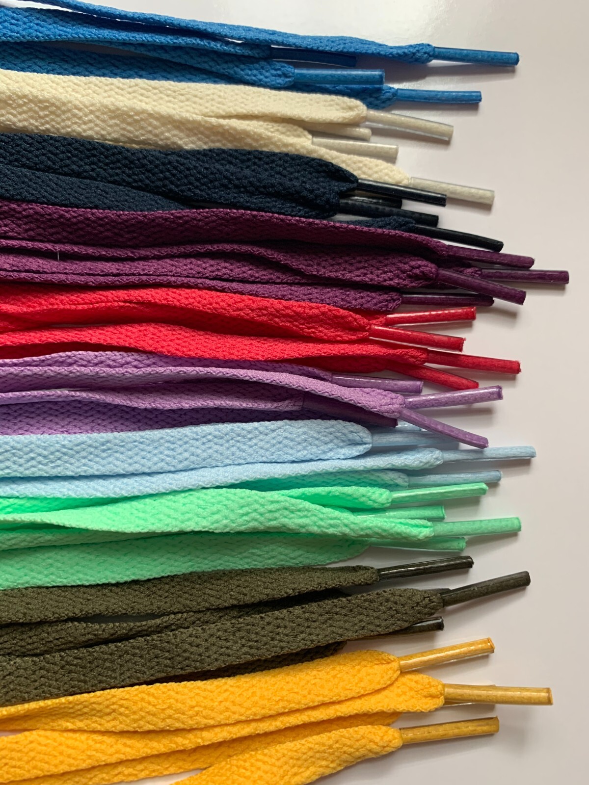 10 Pair BULK Flat Athletic Shoelaces 27 36 45 54 63 72 inch shoe lace strings
