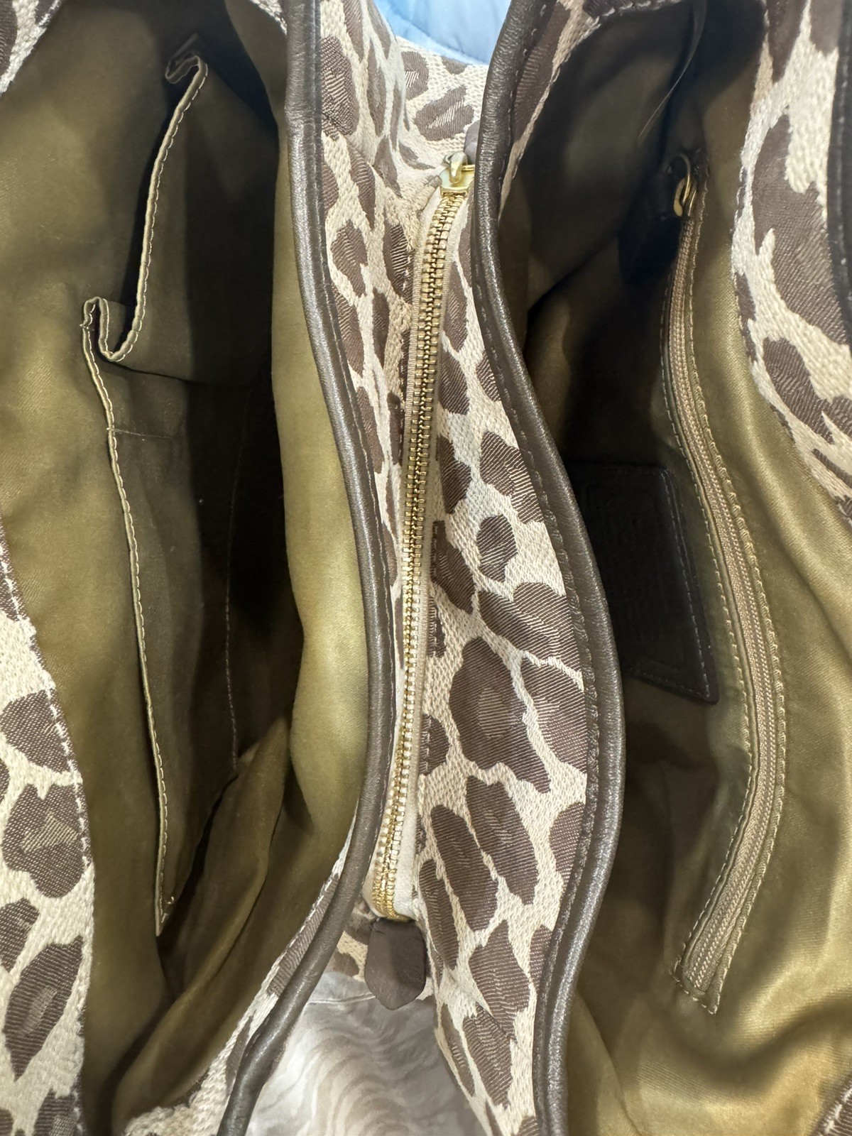 Coach Madison Phoebe Ocelot Print Shoulder Bag