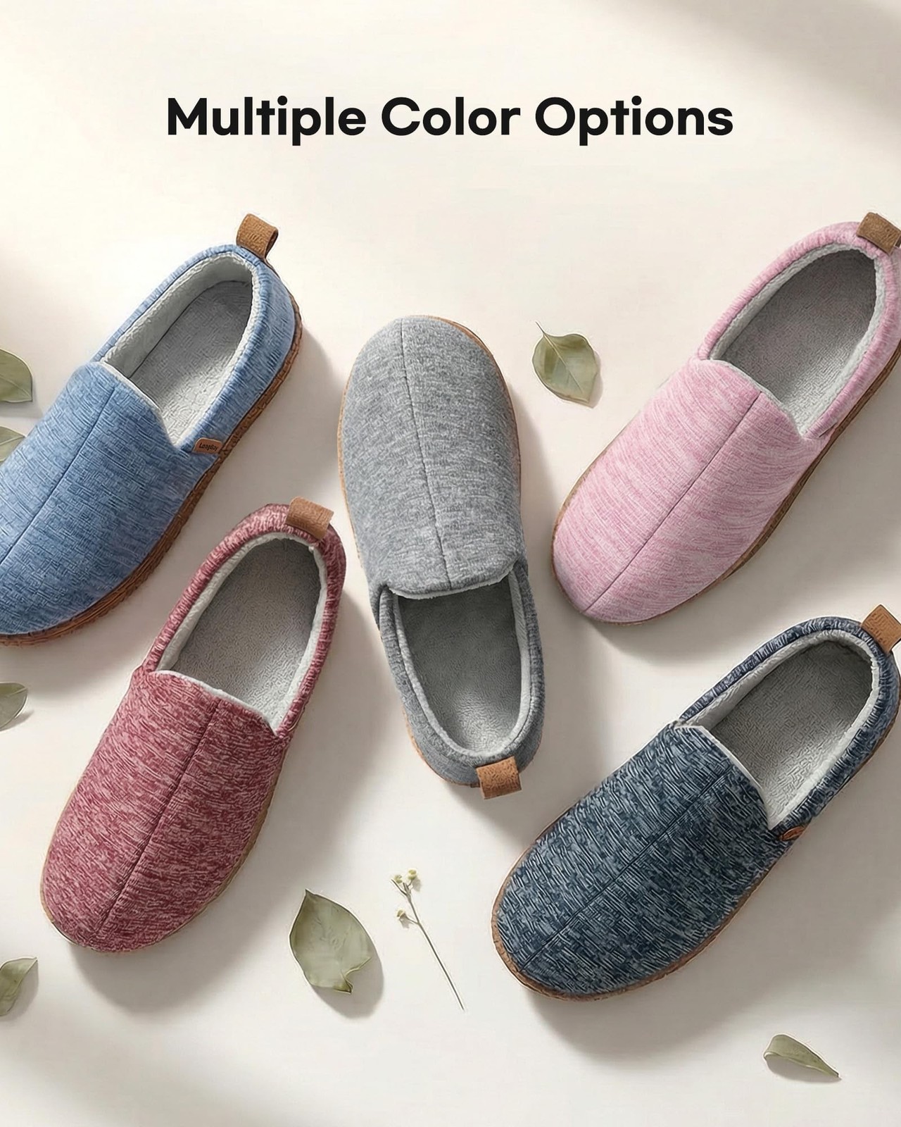 LongBay Women’s Slippers Memory Foam Cozy House Shoes for Indoor Outdoor | Br…