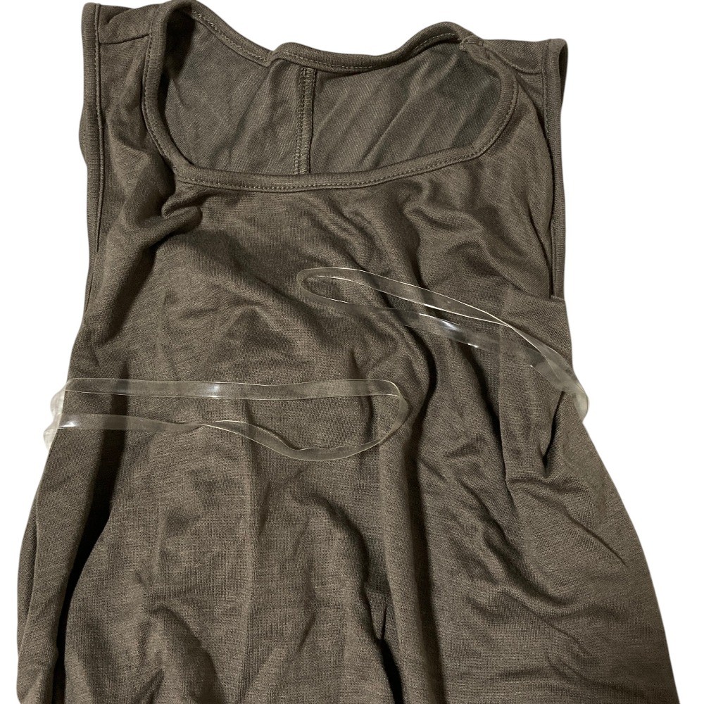 24SS MIESROHE Washable Twist Cut Narrow Dress MWCO242038 Size 1 Gray Women USED