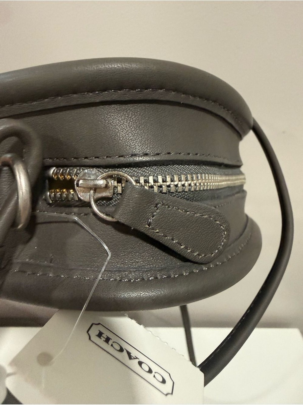 NWT Coach Abbie 9017 Dark Gray Nickel Hardware Deadstock Vintage 1998