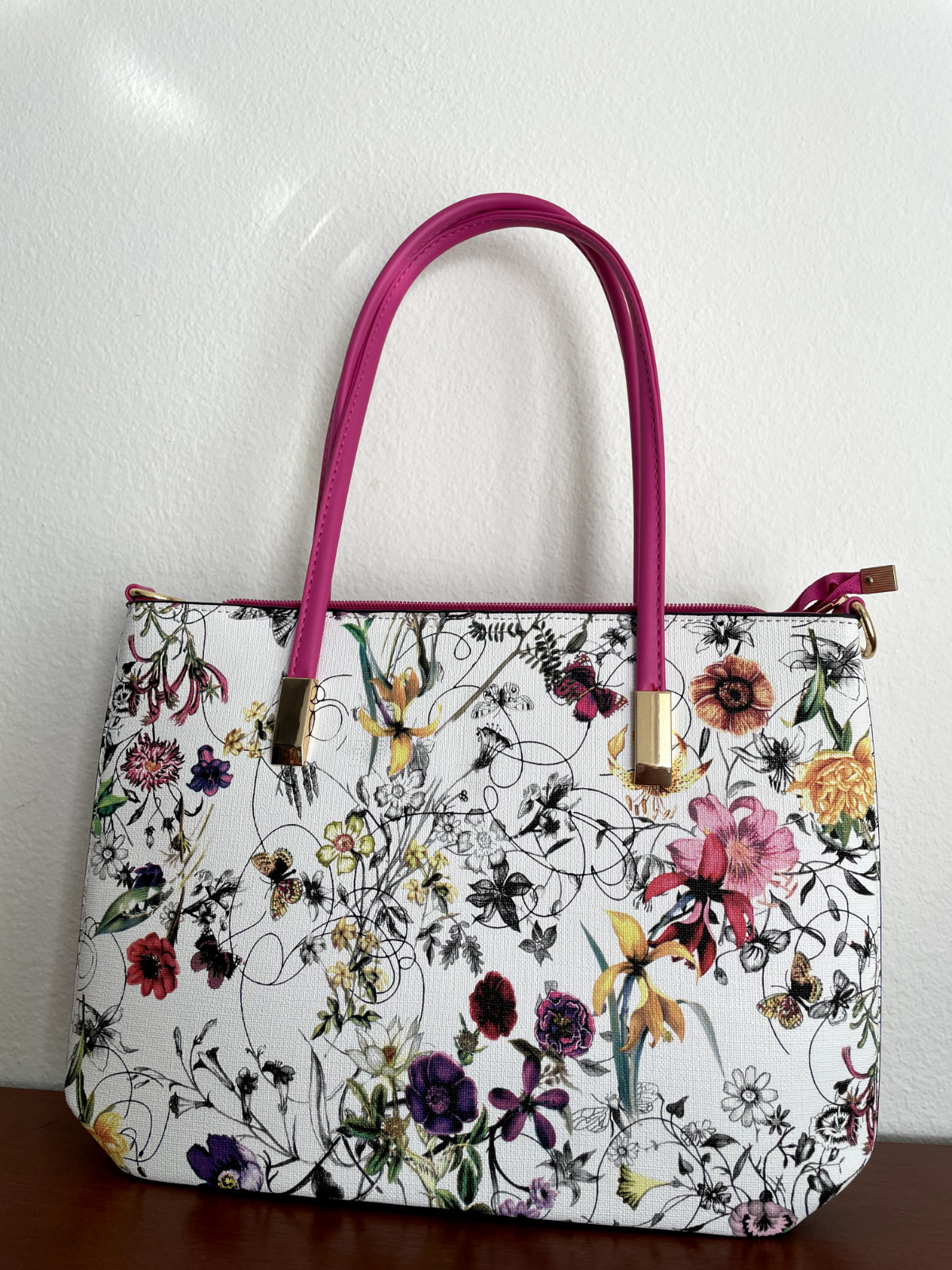 Wildflower PU Synthetic Leather Bag for Woman