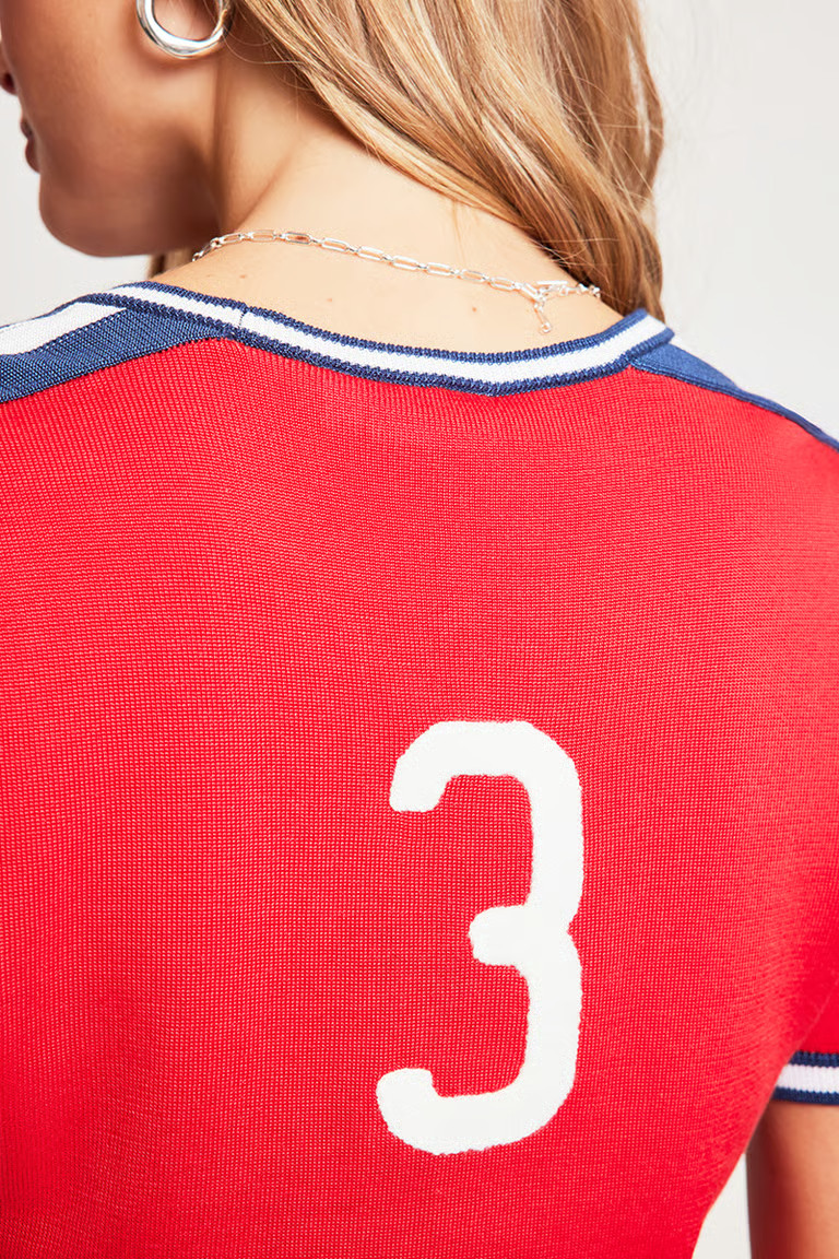 NEW $199 THE UPSIDE IRO SUTTON EMBROIDERED TEE TOP S
