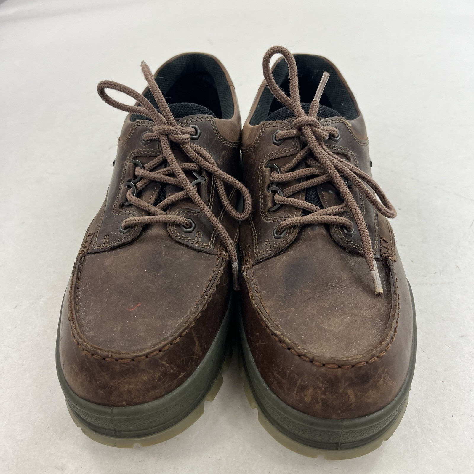 ECCO Track 25 Low II GoreTex Hiking Shoes Brown Leather Mens Size 11 US EU 45