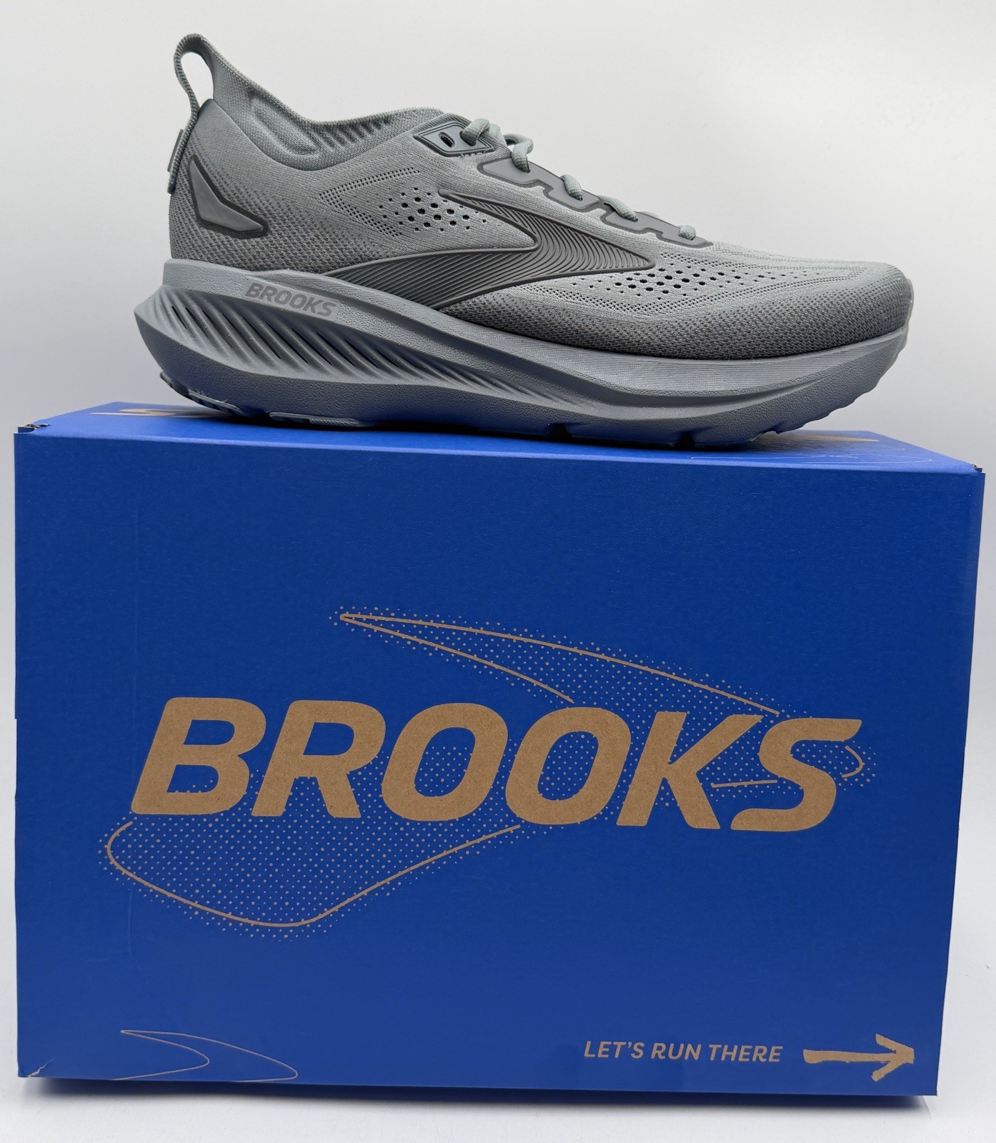 NEW BROOKS SZ 11 GLYCERIN 23 RUN & WALK cushion shoes men’s In Grey Pearl Black
