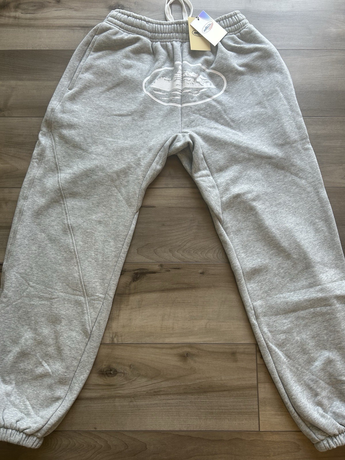 Corteiz OG Alcatraz Bottoms Men’s Size Medium Gray Sweatpants Joggers