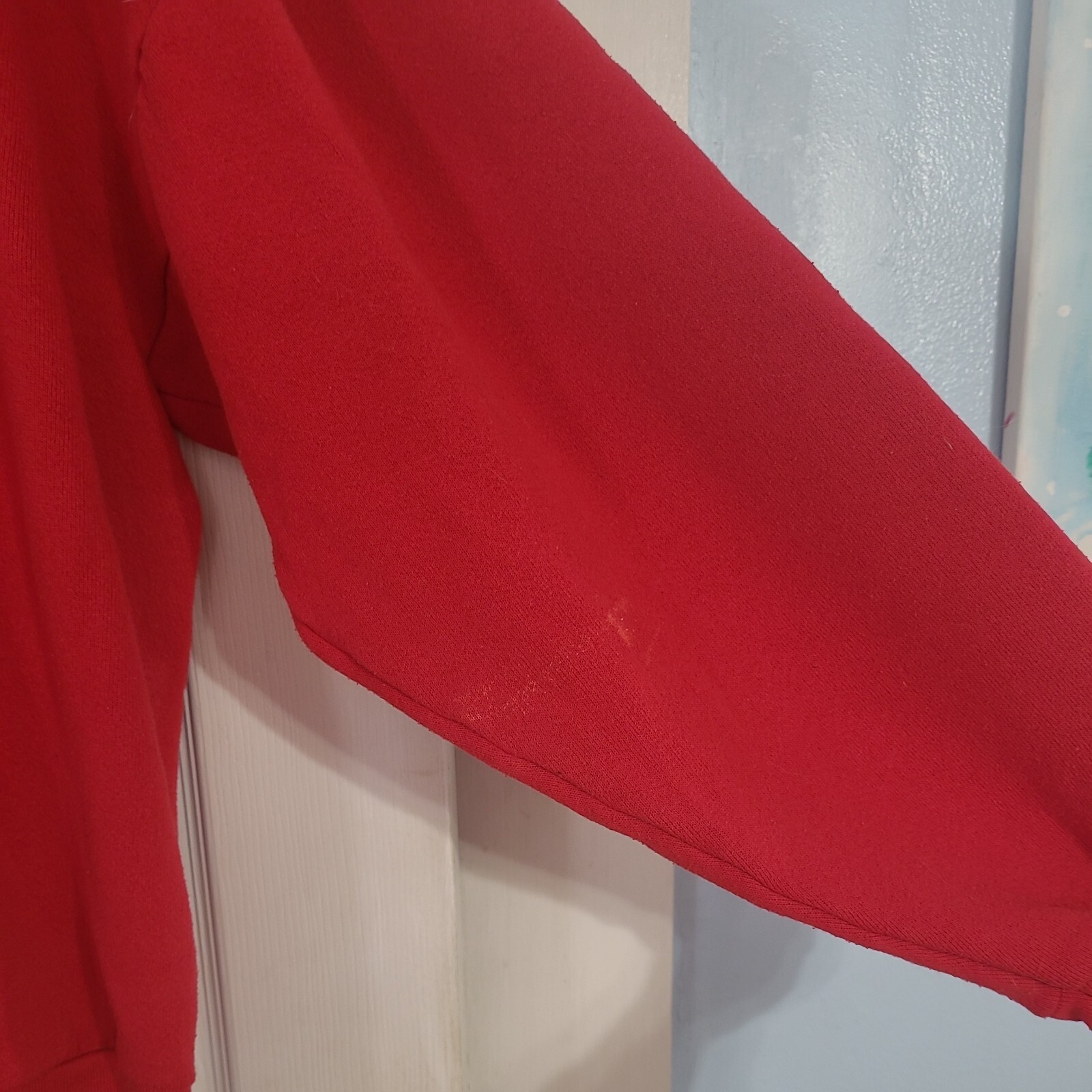 Vintage Red NutCracker Sweatshirt, 48″ Chest and 26″ Long from top to bottom.
