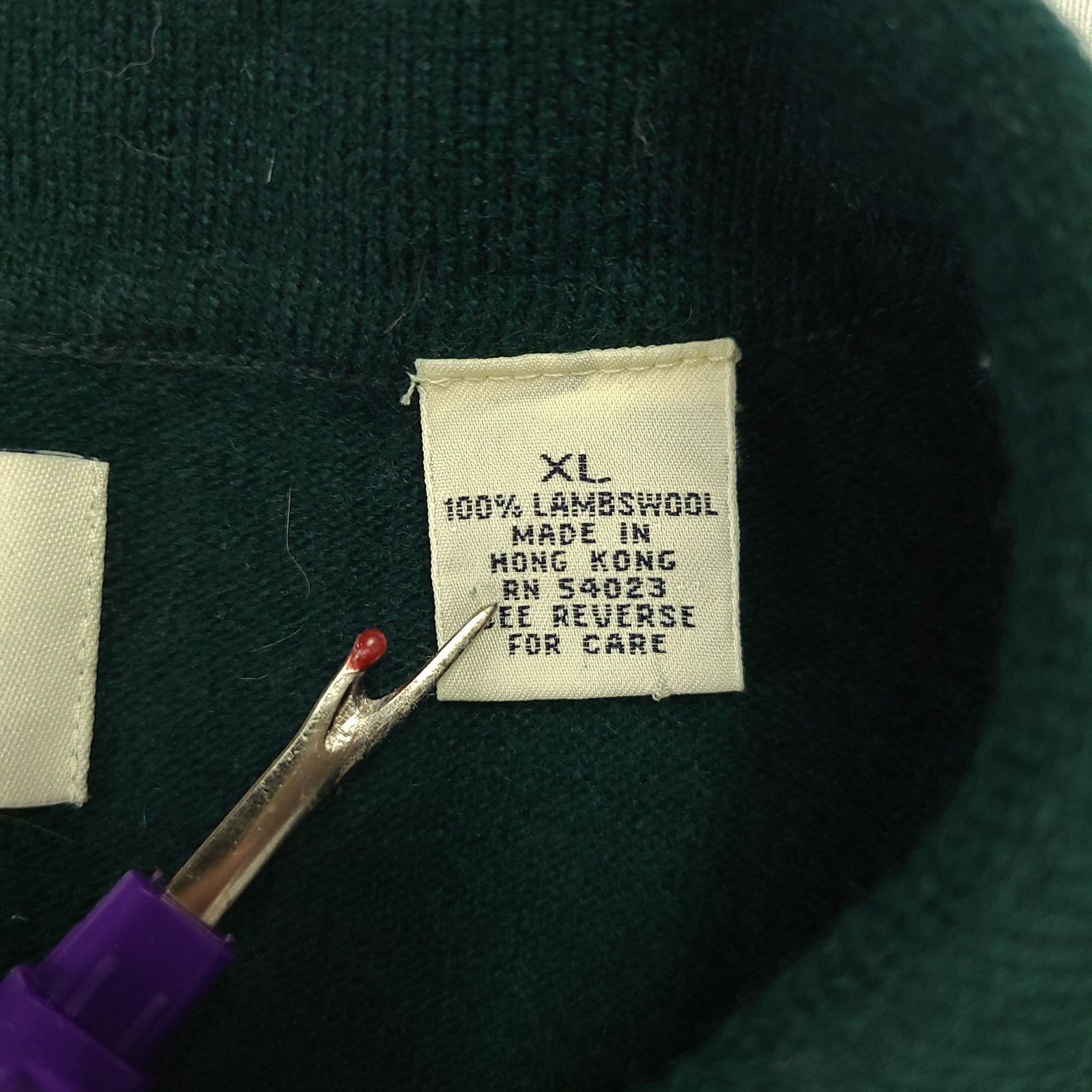 Gap Mens Vintage Sweater XL 100% Lambs Wool Button Cardigan Polo Collar Clean!