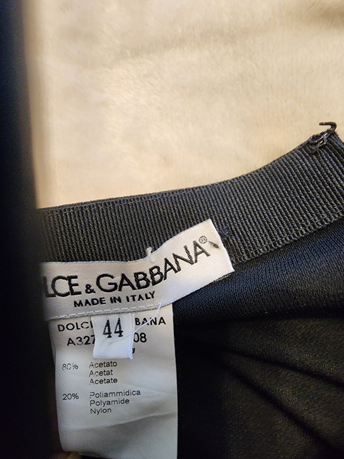 Vintage Dolce & Gabbana Black Slim Stretch Pants IT 44 US size 8 Made in Italy