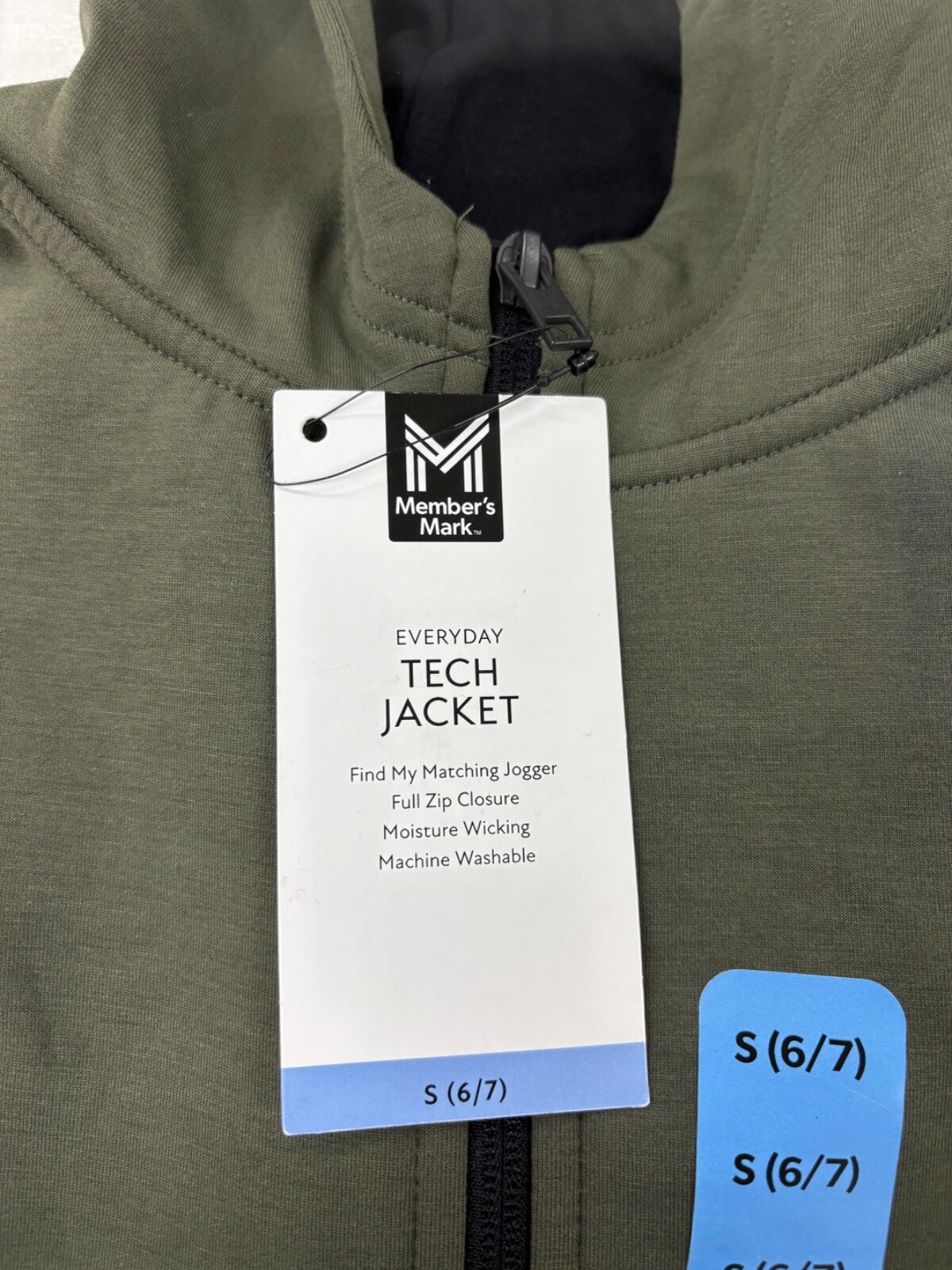 Member’s Mark Boys Midnight Green Stretchy Full-Zip Everyday Tech Jacket Choose