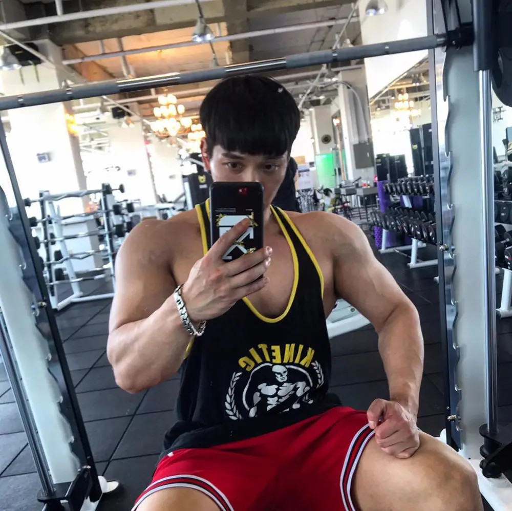 Men’s Gym Stringer Tank Top Cotton Sleeveless Bodybuilding Workout Vest