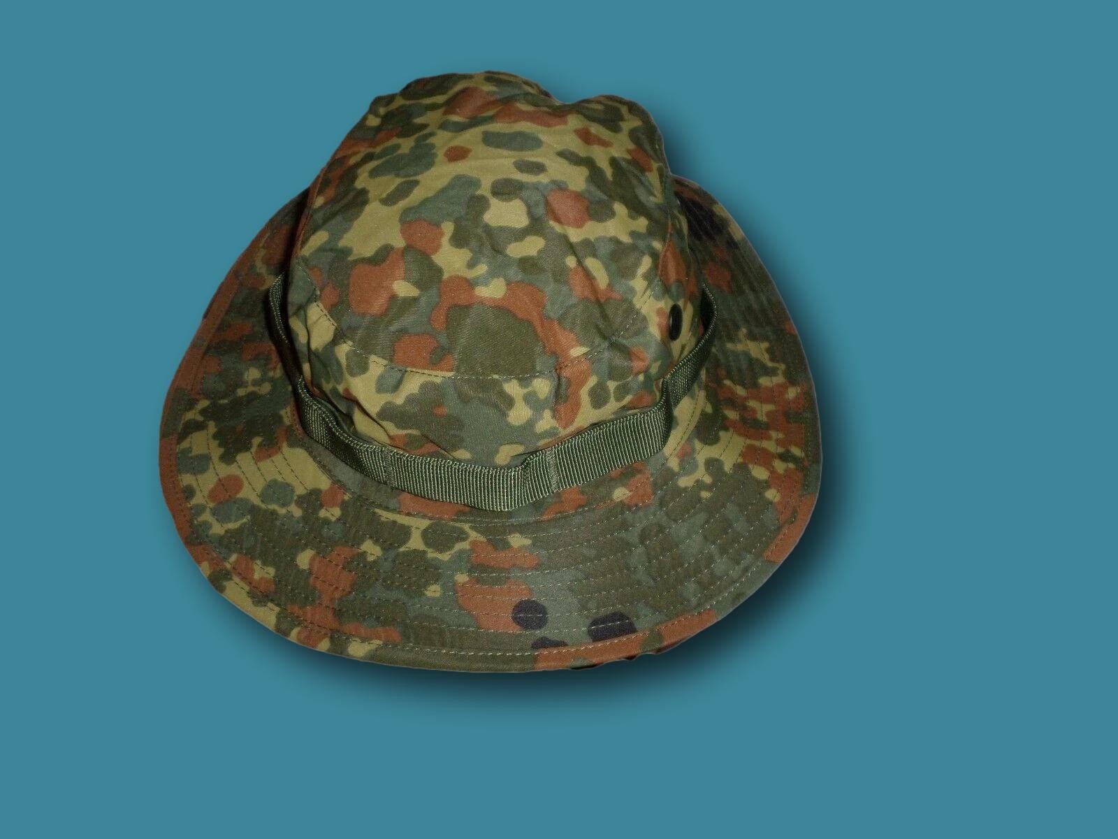 NEW GERMAN FLECKTARN CAMOUFLAGE PATTERN BOONIE HAT 100% RIP-STOP