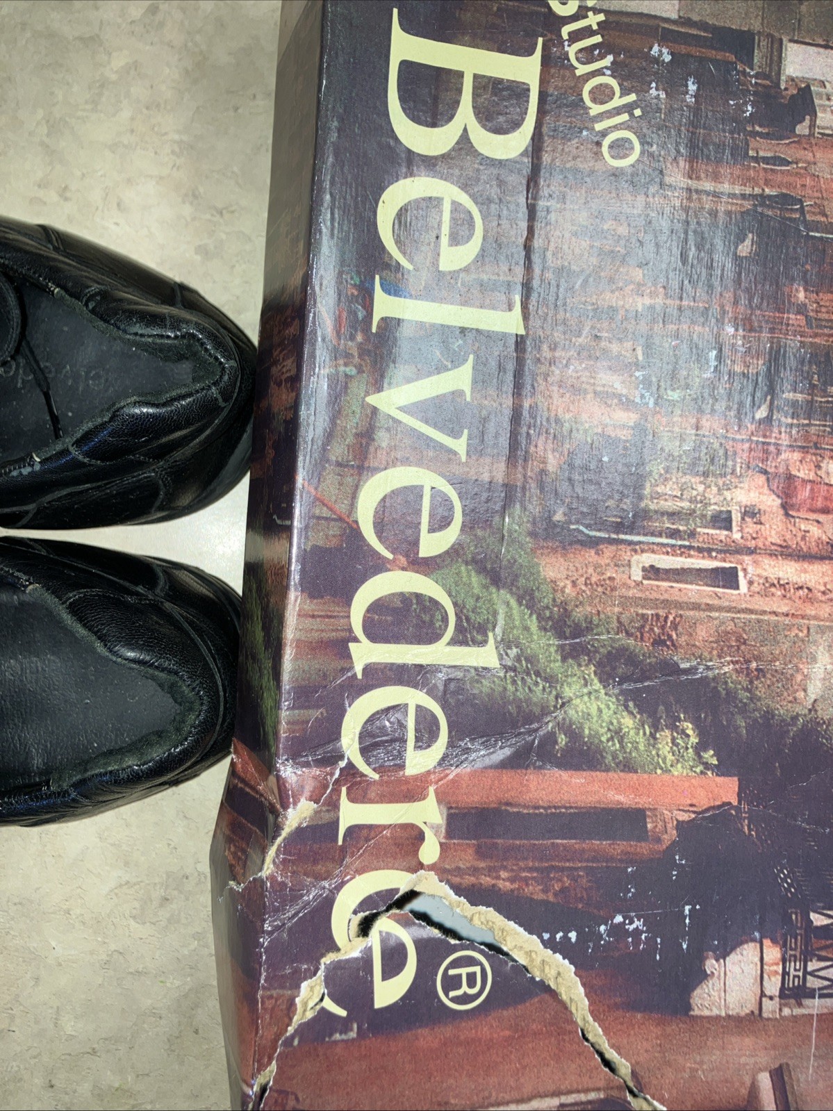 Belvedere Men’s Vasco 336122 Genuine Hornback Crocodile Dress Shoes Size 13