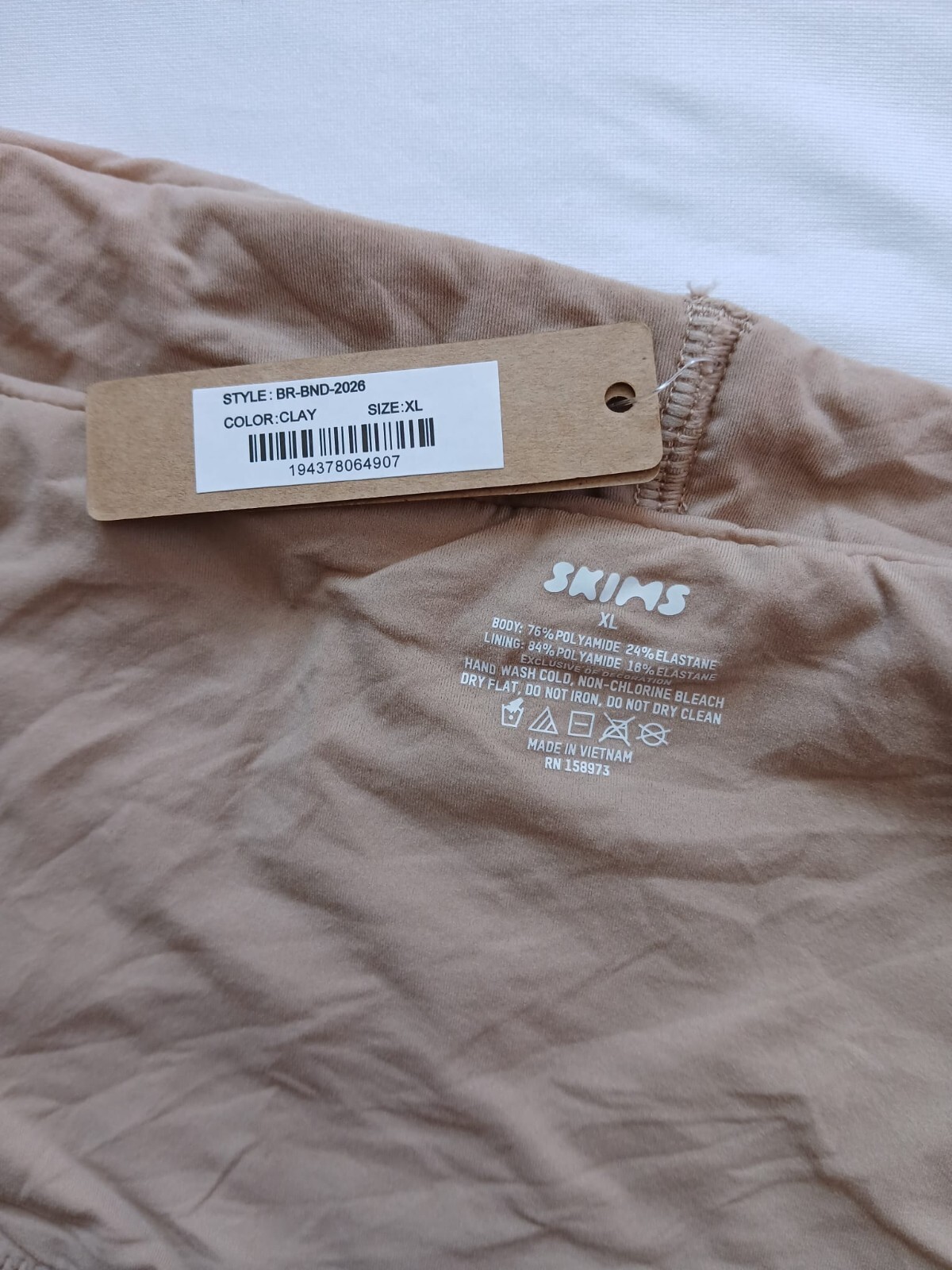 Skims Fits Everybody Super Soft Bandeau Color Clay Style BR-BND-2026 Size XL G56
