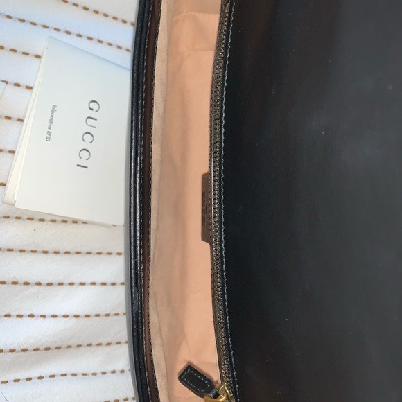 Gucci Marmont GG Matelasse bag Small Black leather Gold Chain