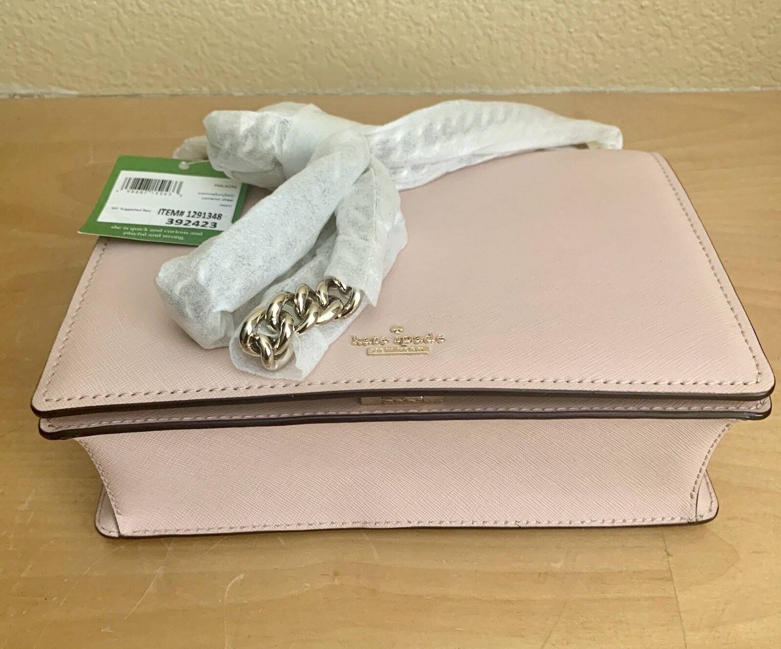 Kate Spade PXRU8296 Cameron St. Marci Pink Leather XBody Women’s Handbag – New!