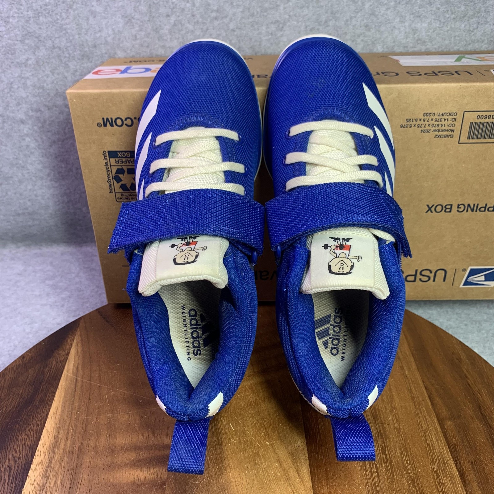 Adidas Powerlift 4 Collegiate Mens 5 Royal Blue Japan Weightlifting Sneakers
