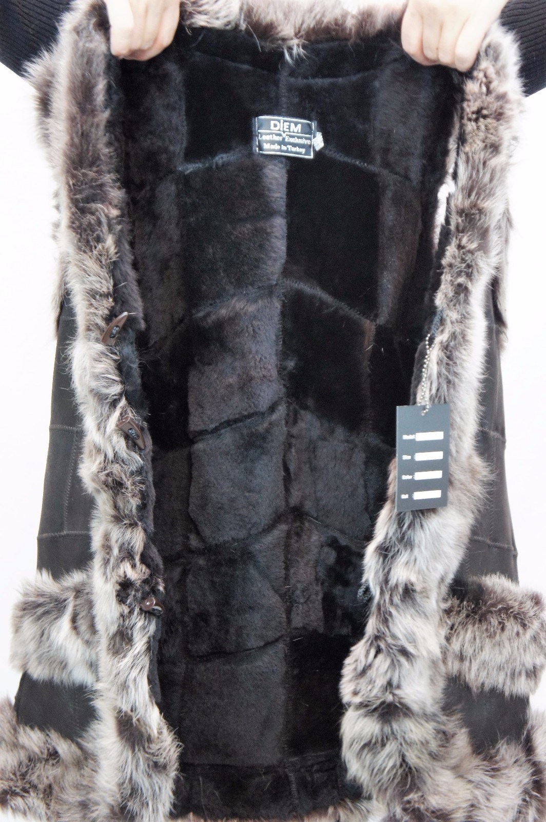 Long Women 100% GENUINE SHEEPSKIN SHEARLING LEATHER Toscana Fur Vest 4 Colors