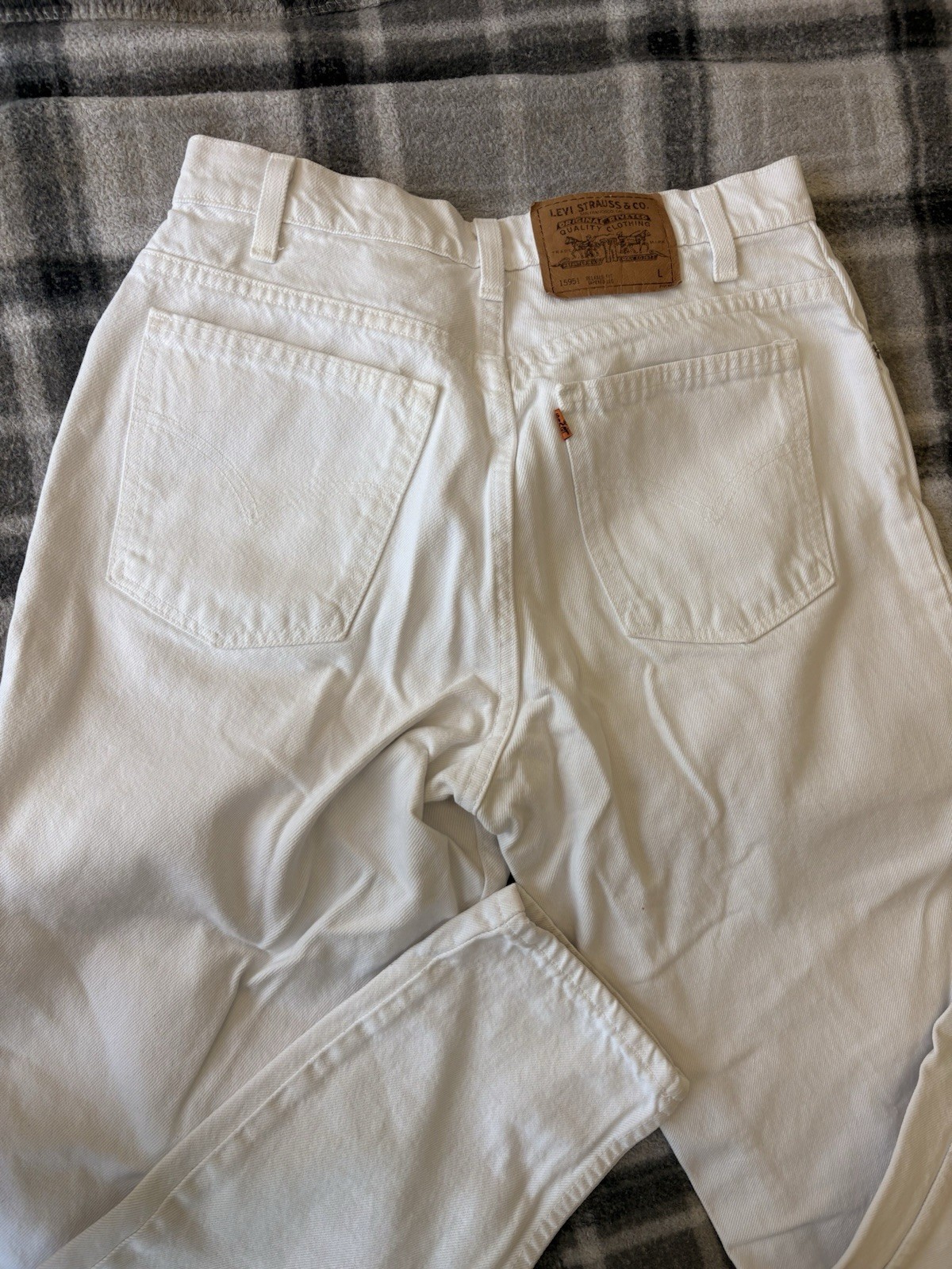 Levi’s Women’s Size 12 Long Cotton Orange Tab 950 Jeans Relaxed Fit Tapered Leg