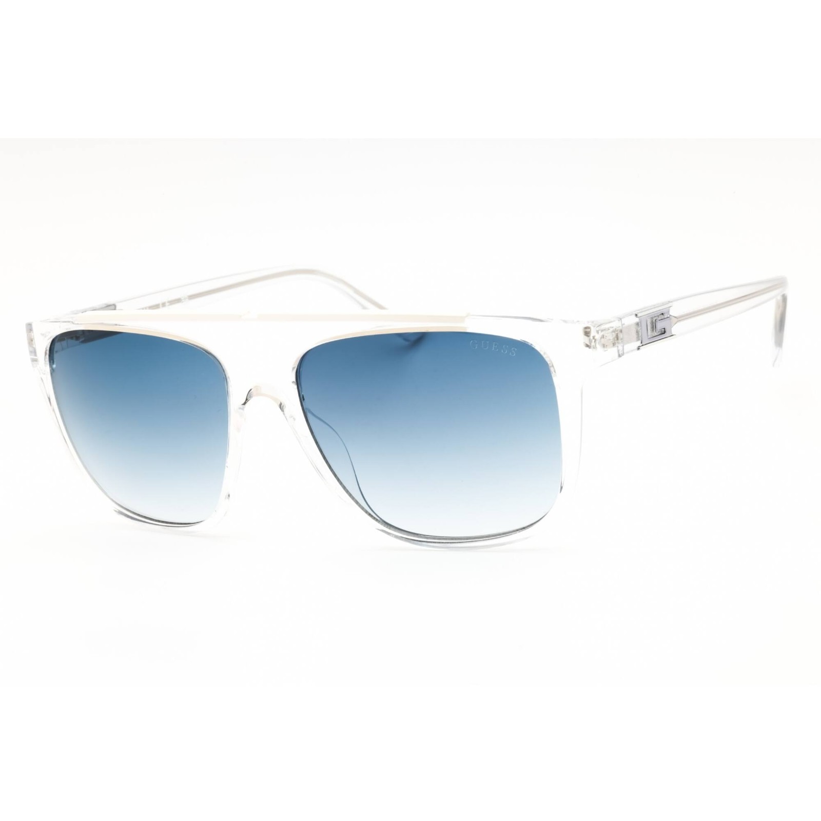Guess Men’s Sunglasses Clear Injected Propionate Full Rim Frame GU00123 26W