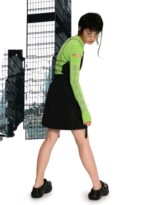 Ground(zero) 0 Women’s Gorpcore Dress Size Small Black Spaghetti Staps