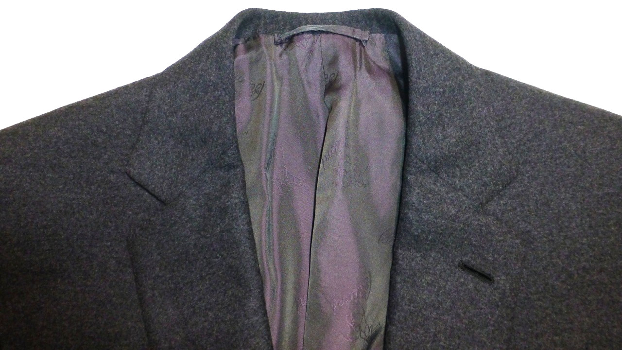 Brioni Blazer 50C/40S Purple Excellent Condition Jacket Sport Coat Gray