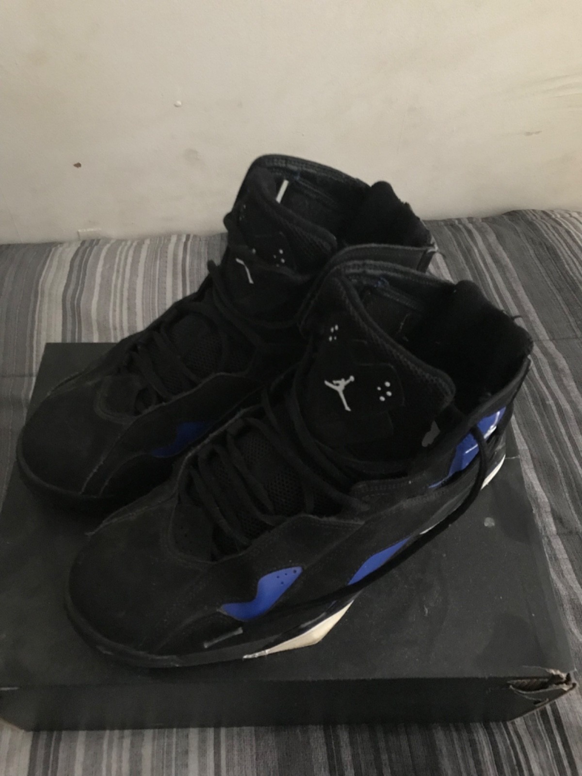 Size 8.5 – Air Jordan True Flight Black Game RoyalAuthentic true to size