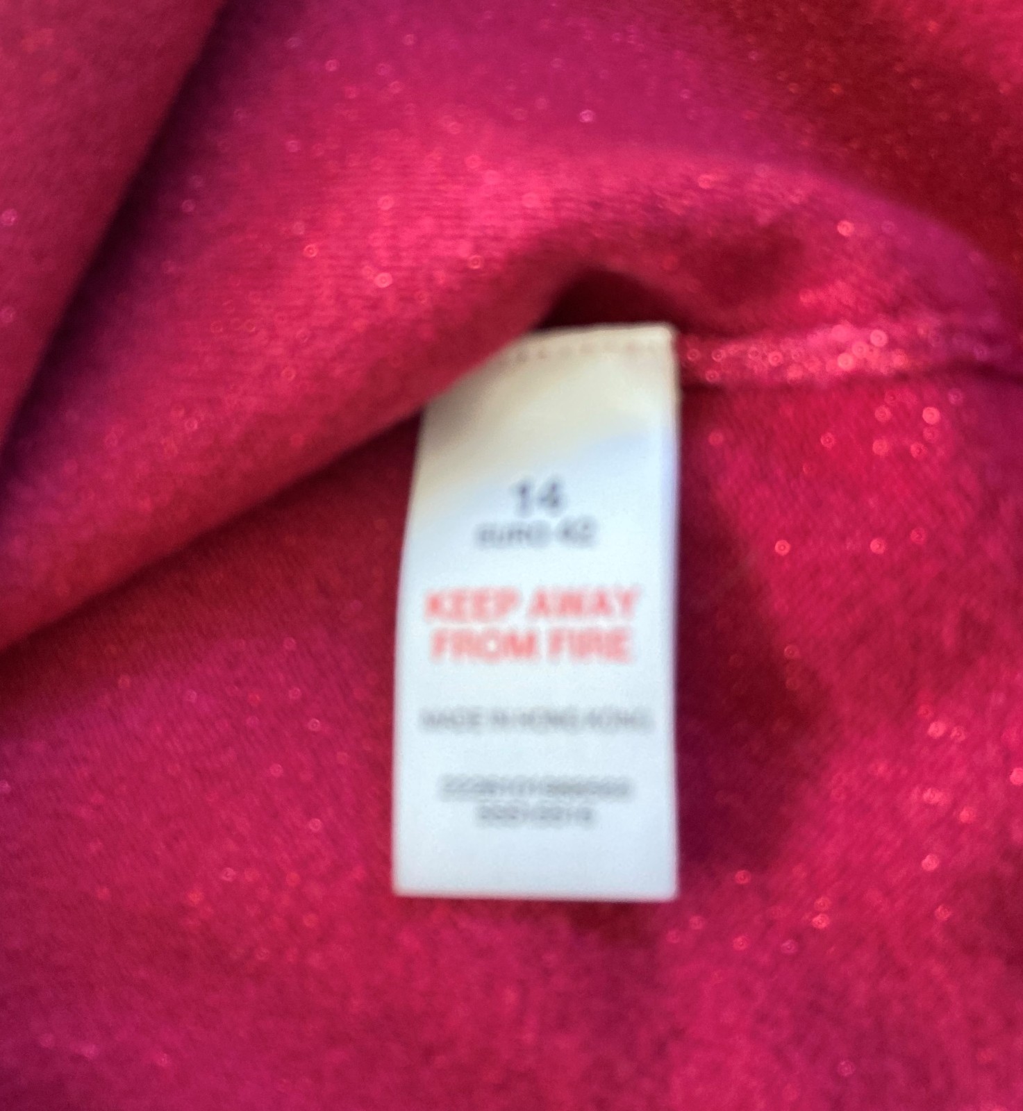 Dorothy Perkins Red Glitzy Sleeveless Top Size 14 Small Fit Floral Detail