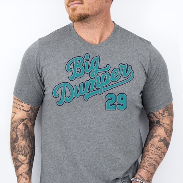 BIG DUMPER 29, Seattle Baseball themed Pre-Shrunk Ring Spun Cotton T-Shirt
