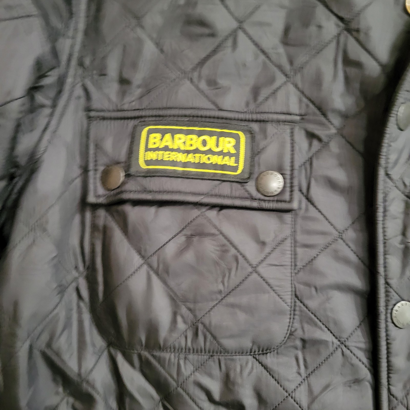 BARBOUR INTERNATIONAL Men’s Quilted Logo Jacket Size XL
