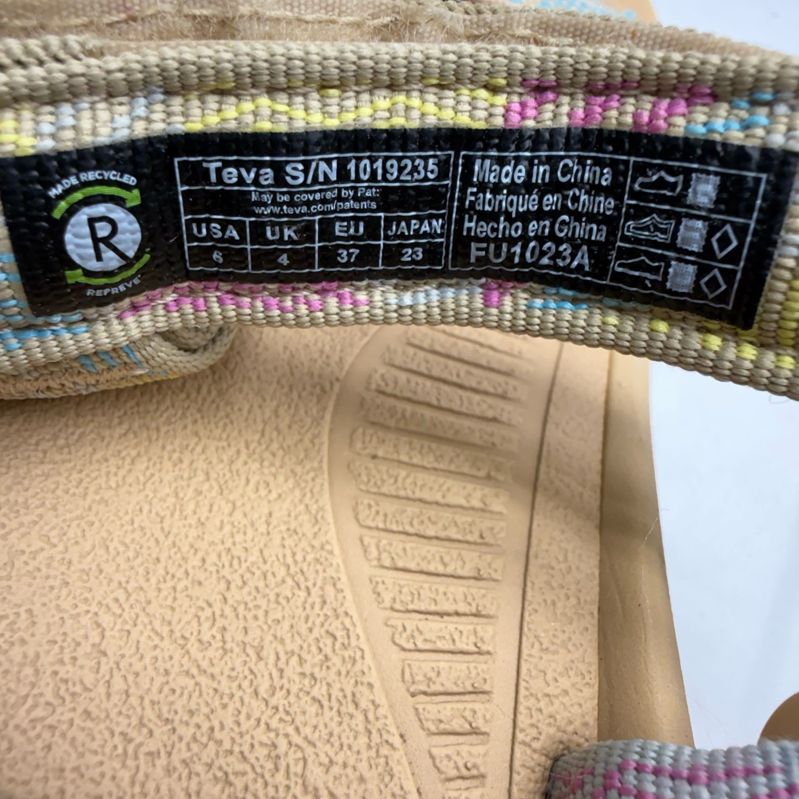 Teva Hurricane XLT2 Borderless Tan Multi Sport Sandals Trail Beach Swim Sz 6