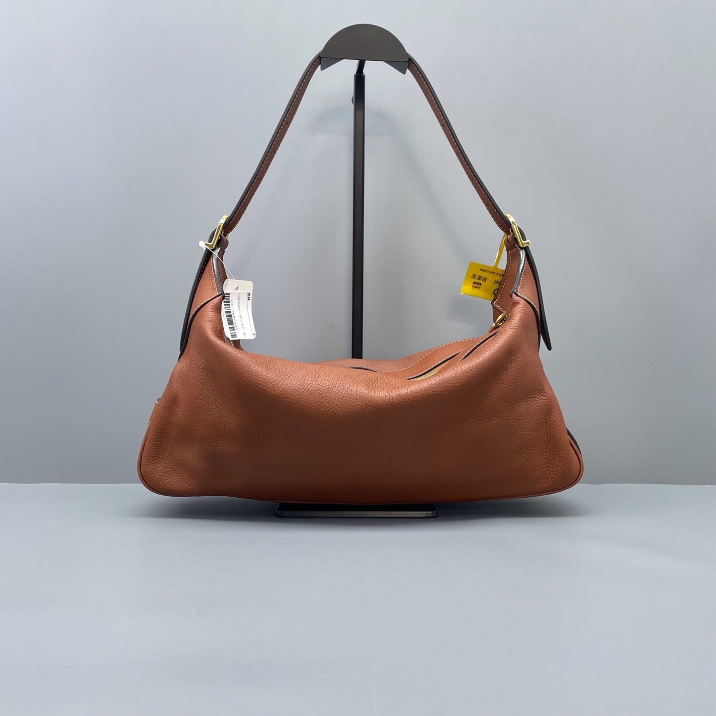 Celine Pre-Owned Authentic Underarm Bag Caramel 35*20*6cm