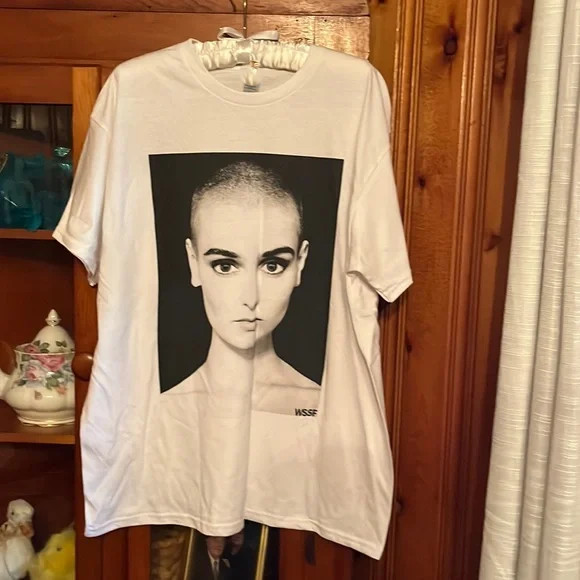 Sinead O’Connor white Tee Shirt NEW Size S-5XL