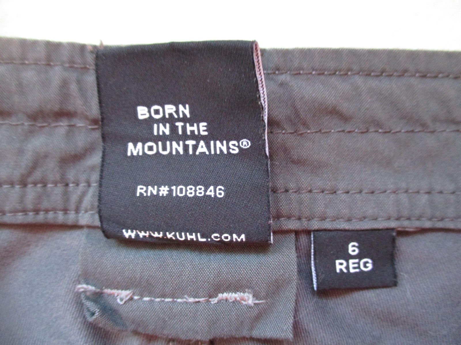 Kuhl Pants Womens 6 REG Gray Hiking Adjustable Waist Pockets Vintage Patina Dye