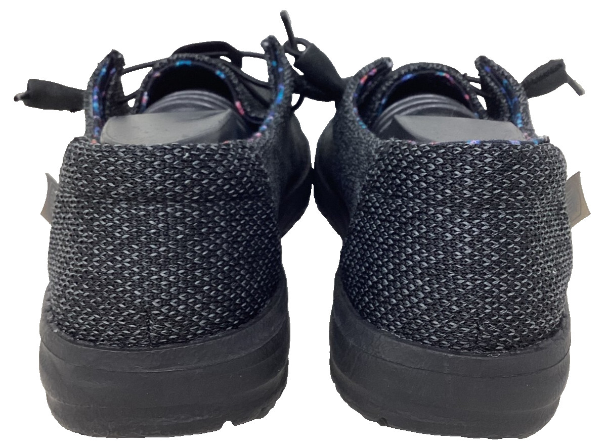 Hey Dude Women’s Wendy Sox Micro Slip On Comfort Shoes Total Black Size:7 110M