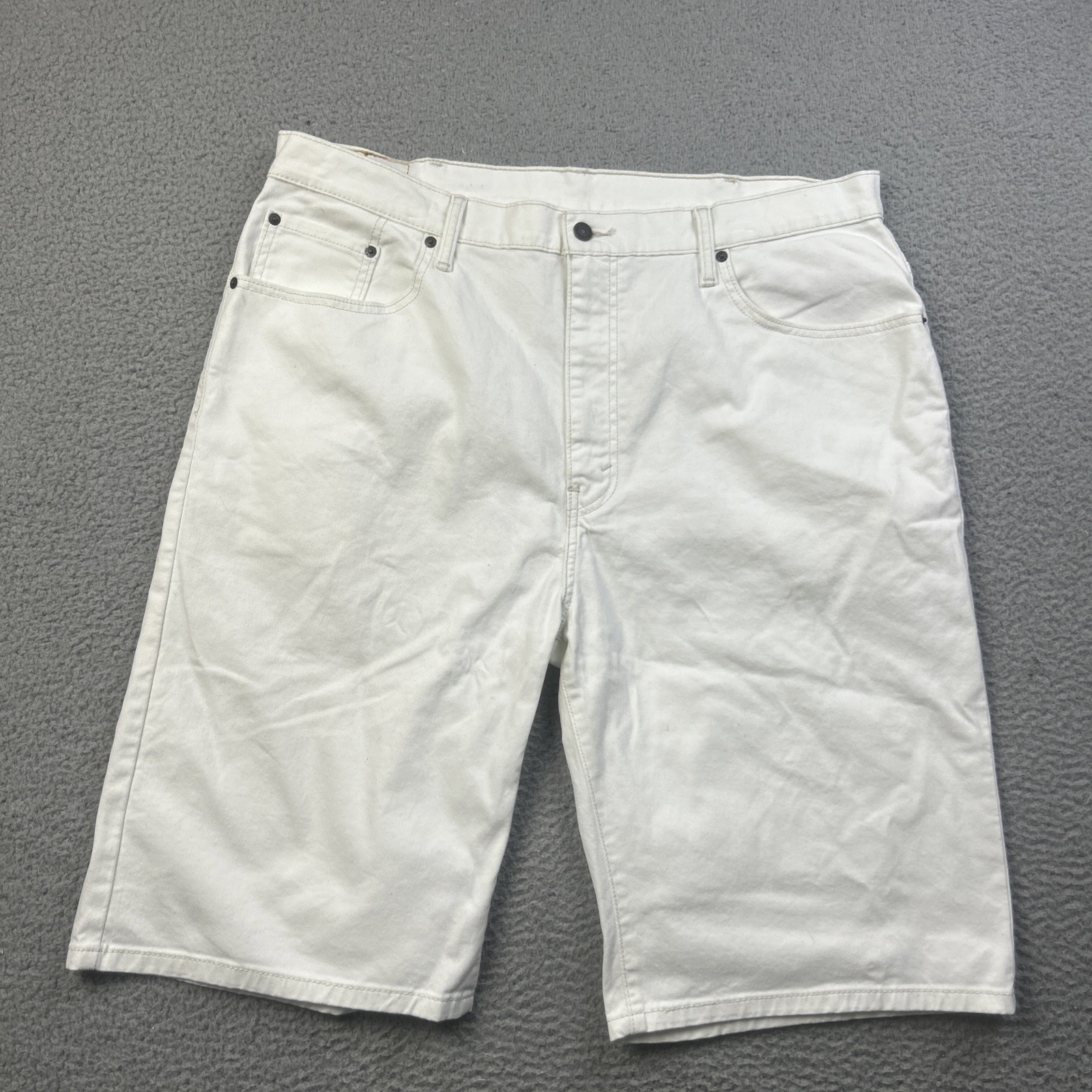 Levi’s Shorts 569 Mens Size 40 White Cotton Casual Zip