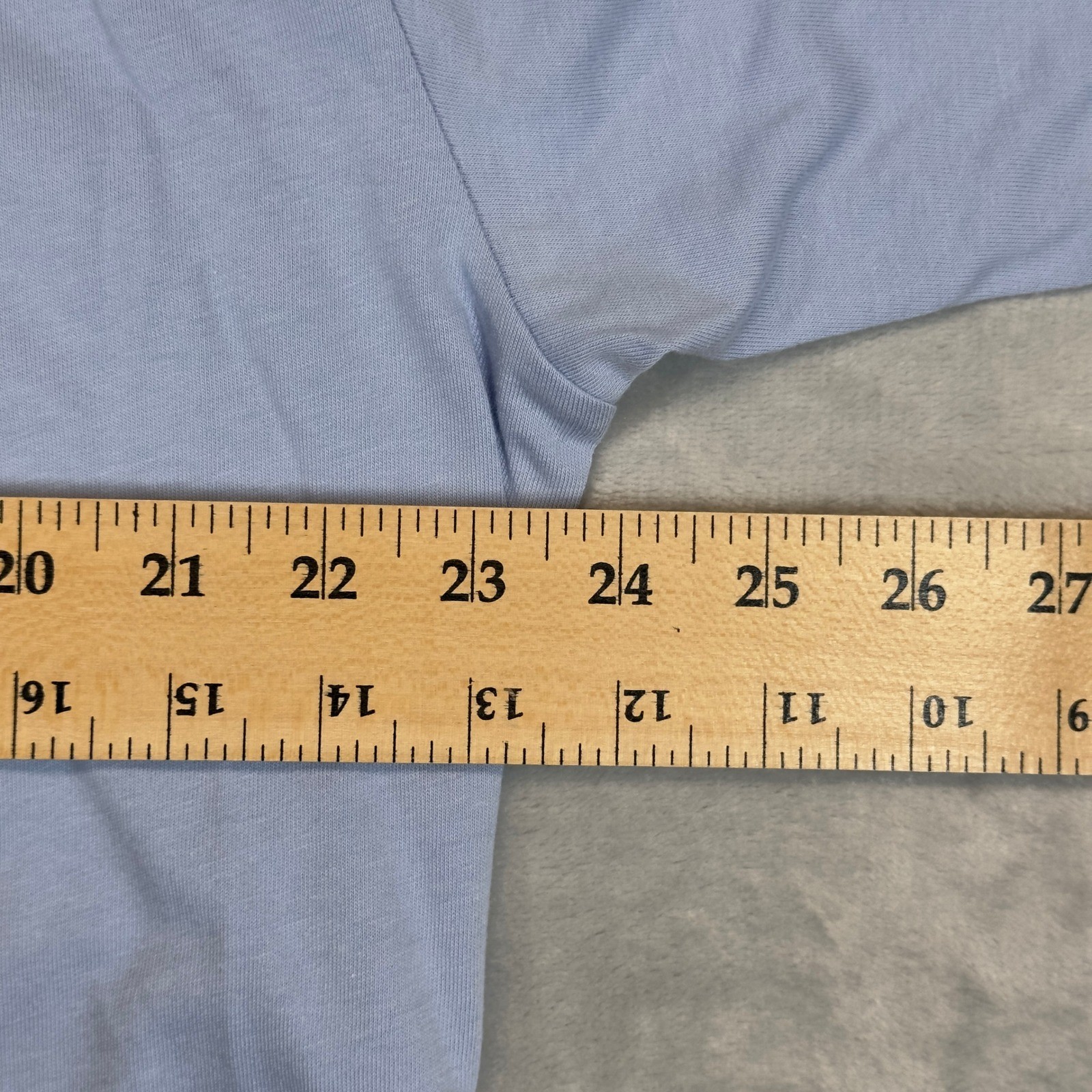 boohooMAN Oversized Photographic Print T-shirt Small Dusty Blue Cotton New