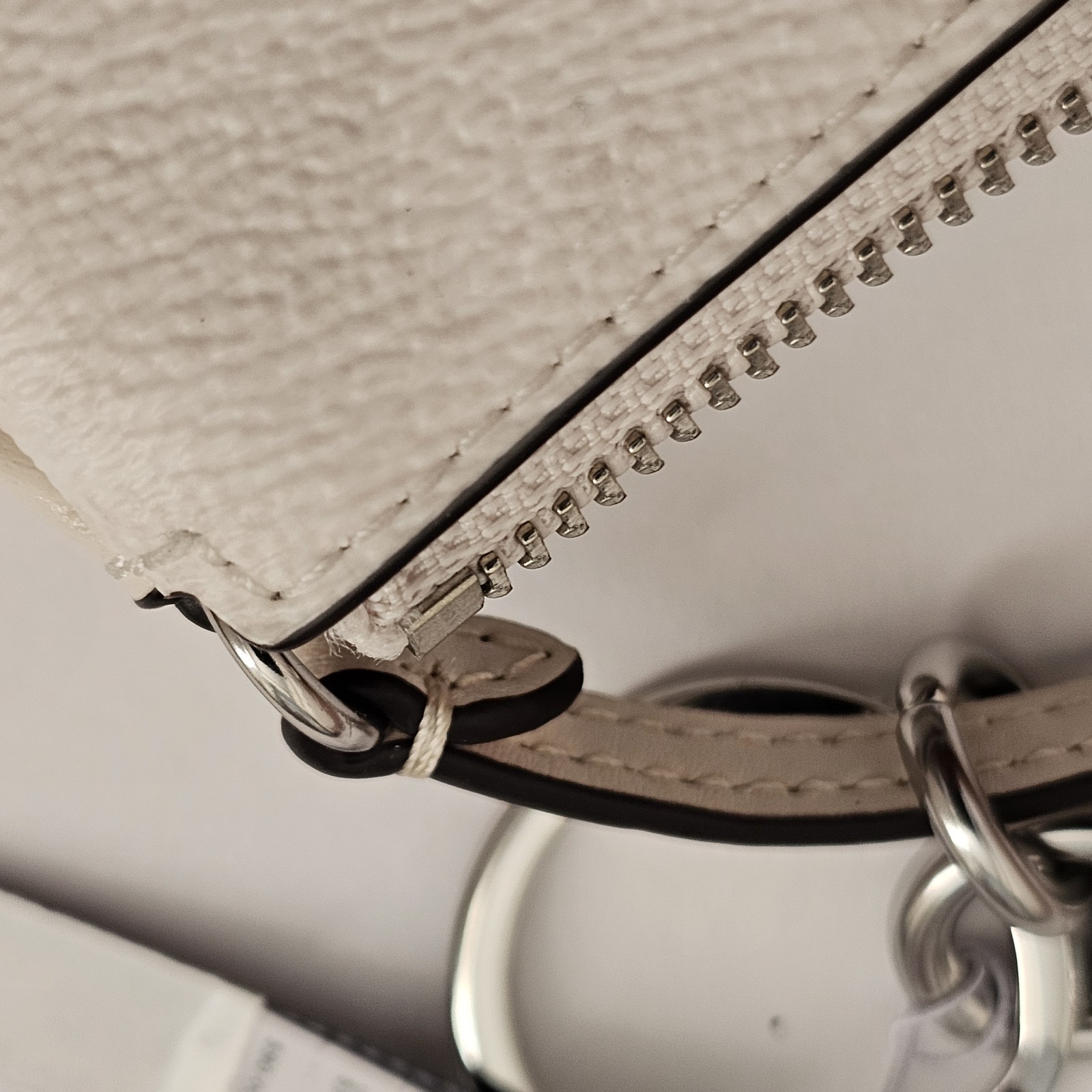 Coach ~ Mini Nolita Bag Charm In Signature Canvas White/Chalk CX067 NWT