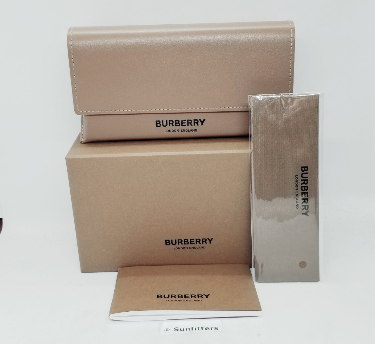 BURBERRY brown check/pink gradient MERYL BE4393 405413 54 sunglasses NEW IN BOX!