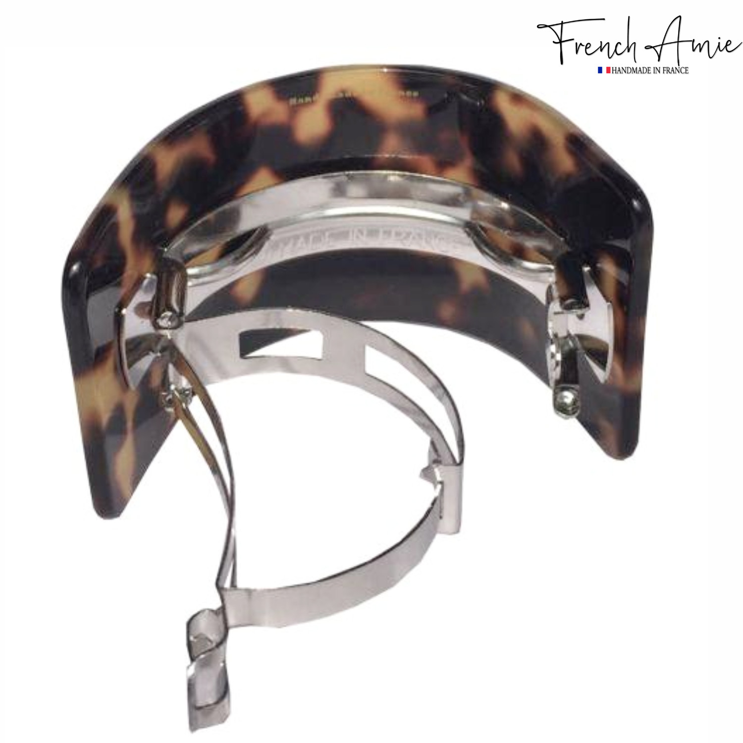 French Amie Half Circle Curved Tokyo Handmade Celluloid Hair Clip Barrette