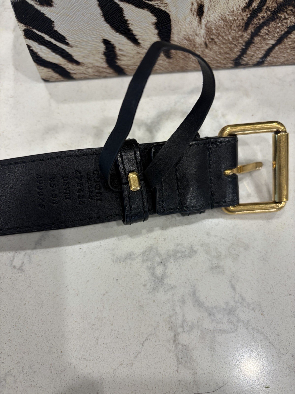 Gucci GG Marmont Matelasse Belt Bag Black Leather