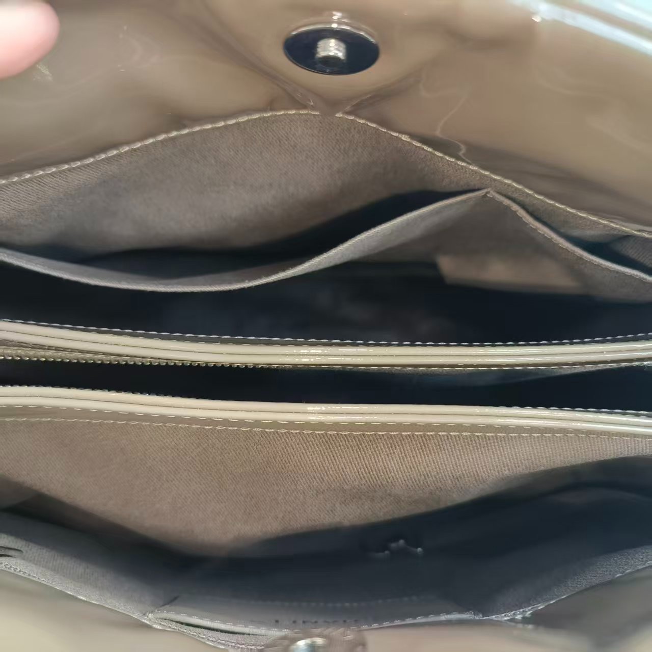 Chanel Jumbo Classic Quilted Patent Leather Shopping Tote Bag
