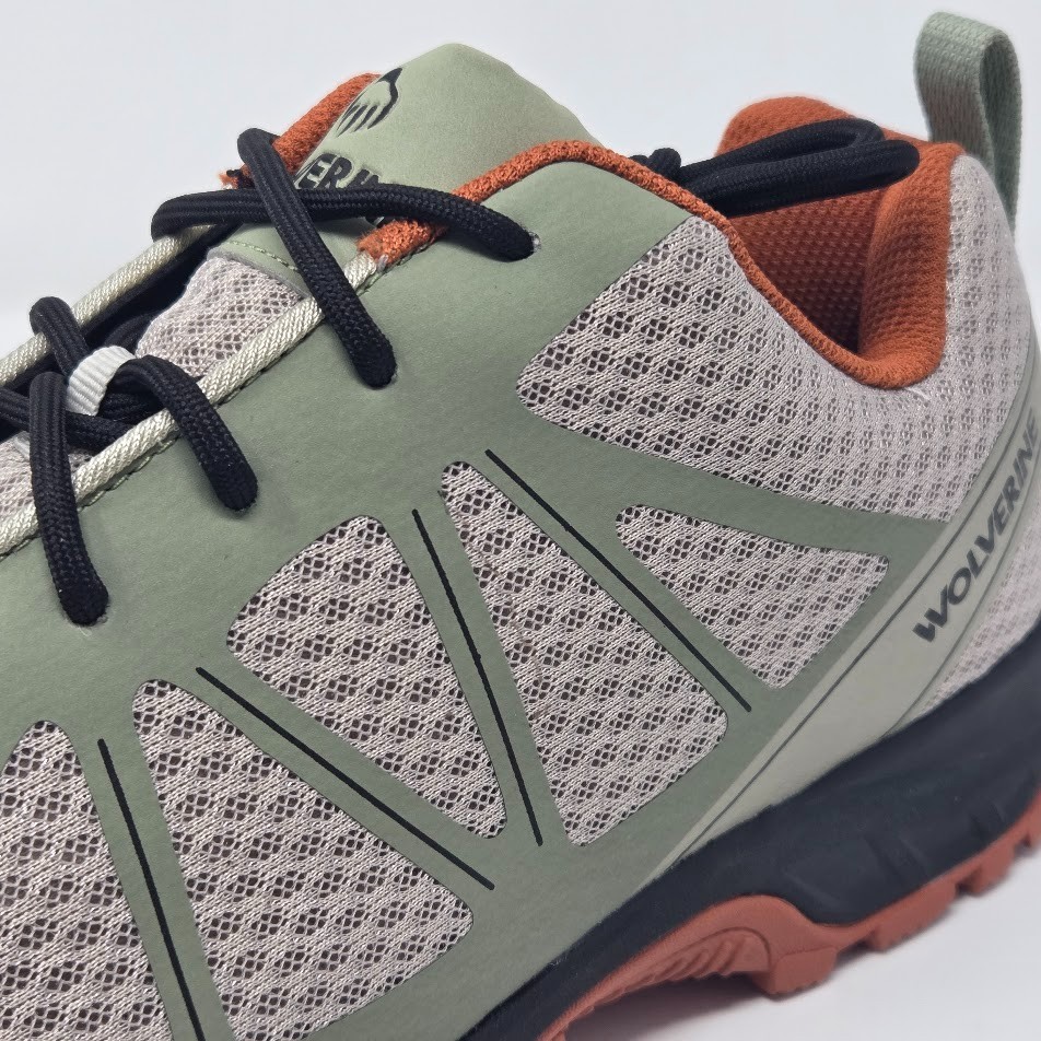 Wolverine Amherst II 2 Men CarbonMax Toe Safety Work Sneaker Shoes Khaki 11