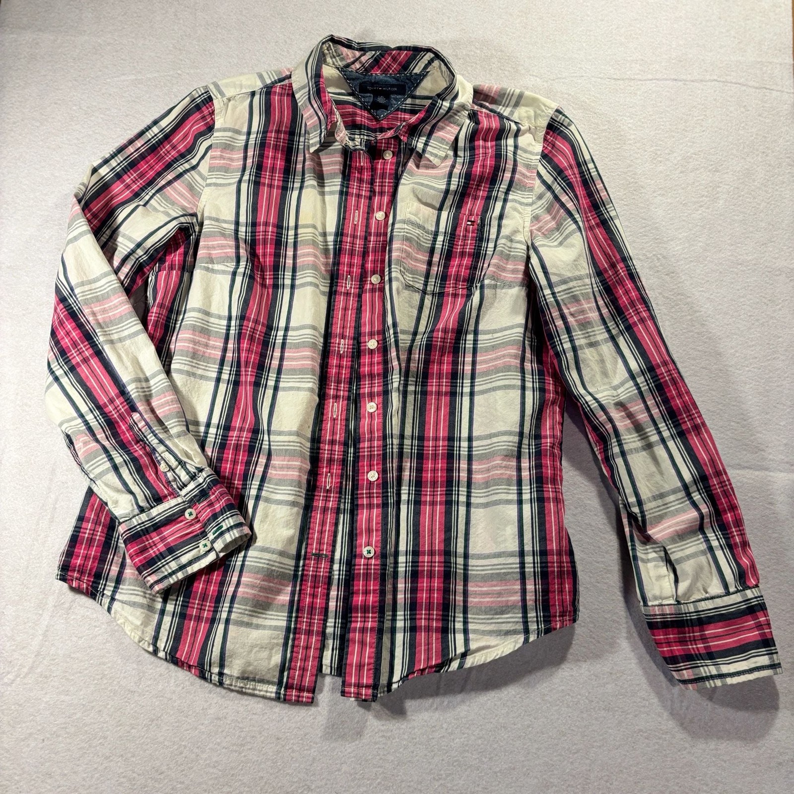 Tommy Hilfiger women’s pink button down