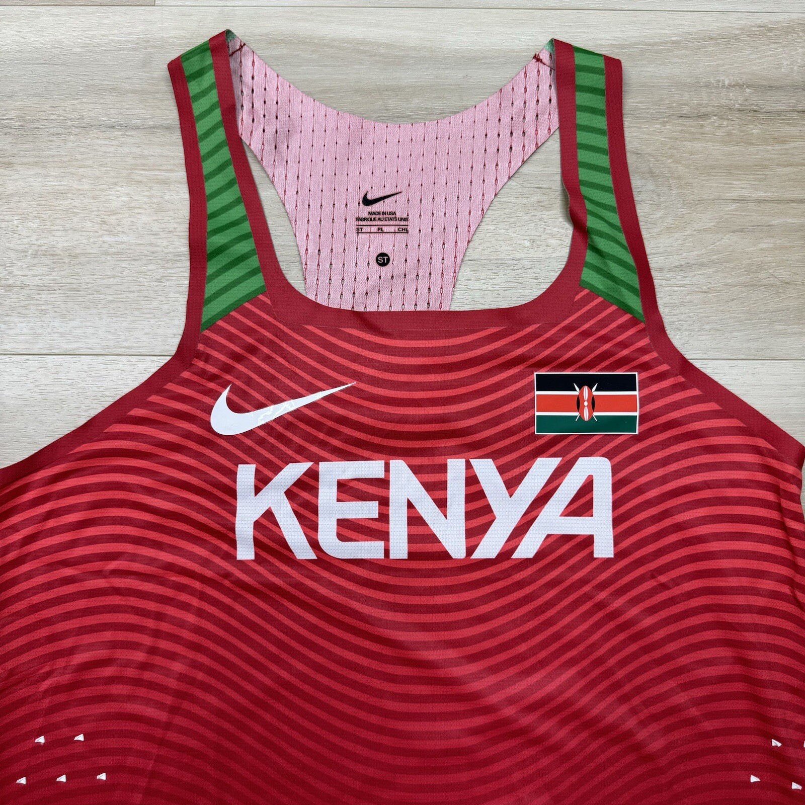RARE Nike x Kenya Pro Elite Running Singlet 801289-xxx Men’s Size ST