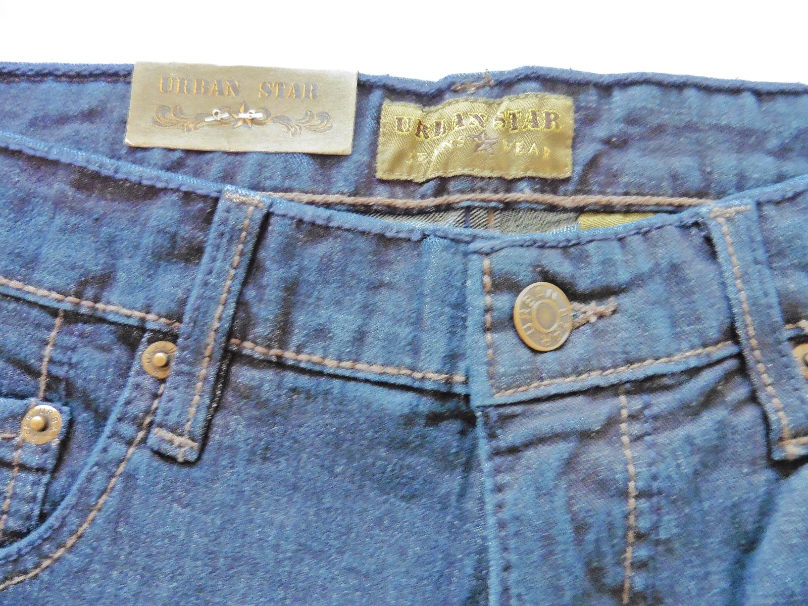 Urban Star men’s jeans – relaxed fit – straight – 34 x 30 – midnight blue – NEW!