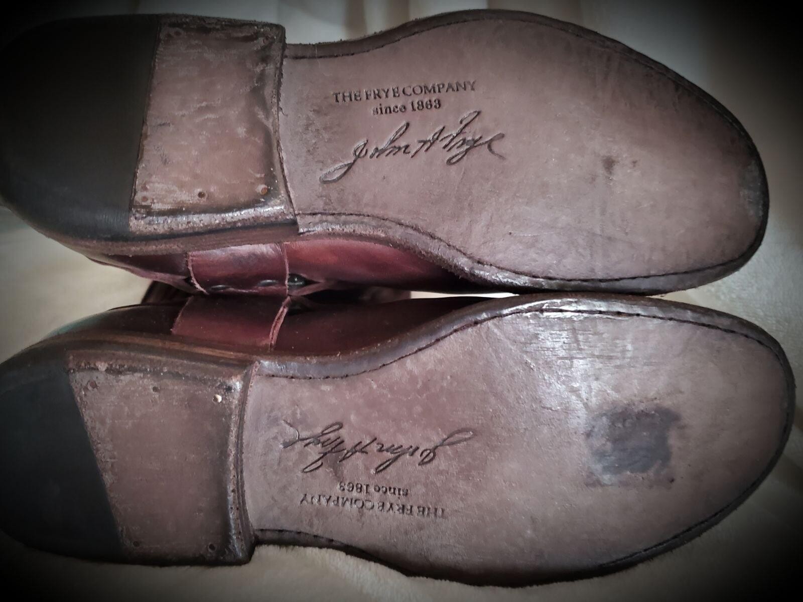 NEW FRYE Phillip Harness Boots Brown 5.5 Womens