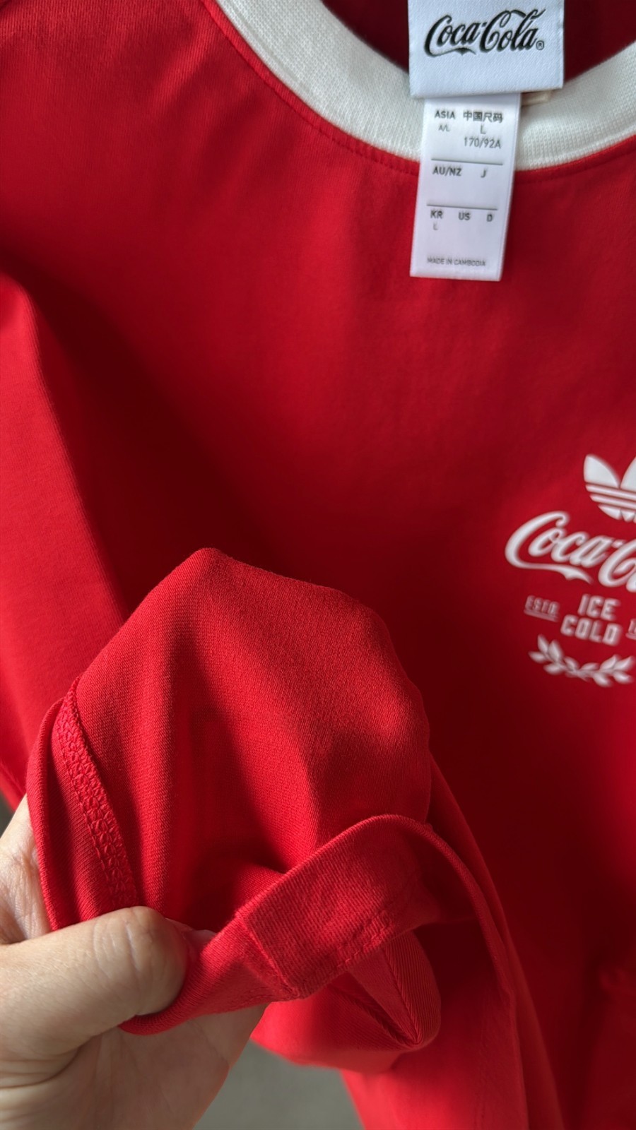 adidas x COCA-COLA Originals 3S Tee Women’s Lifestyle T-Shirts AsiaFit KY7558