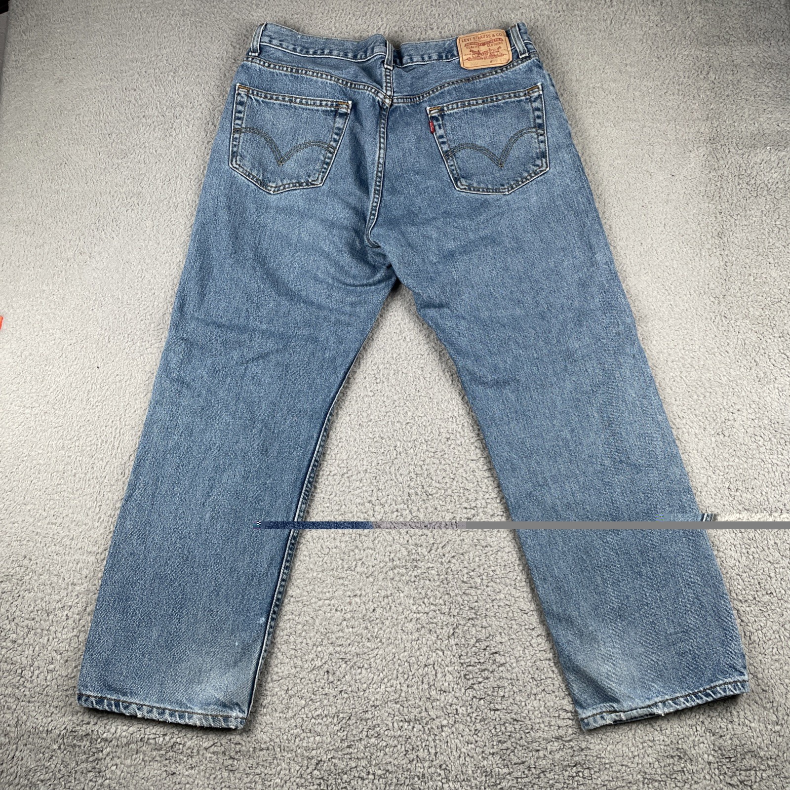 Vtg Levi’s 505 Denim Jeans Stone Washed Blue 36×29 Measures 35×28 EUC Y2K